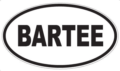 BARTEE - Oval Magnet