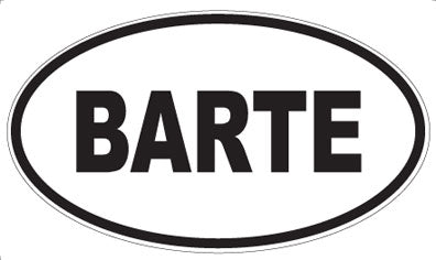 BARTE - Oval Magnet