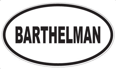 BARTHELMAN - Oval Magnet