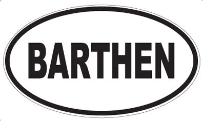 BARTHEN - Oval Magnet