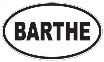 BARTHE - Oval Magnet