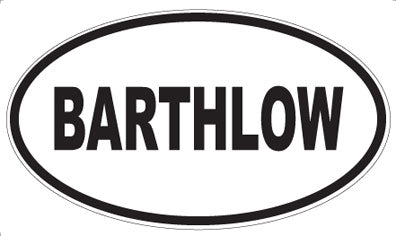 BARTHLOW - Oval Magnet