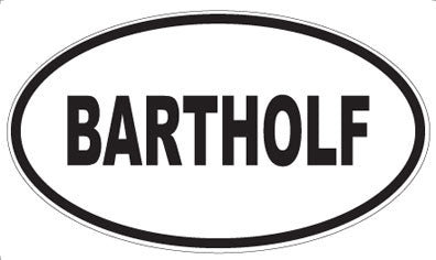 BARTHOLF - Oval Magnet