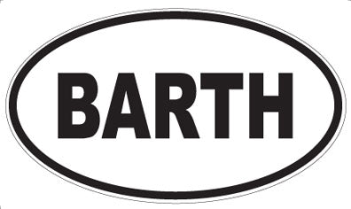 BARTH - Oval Magnet