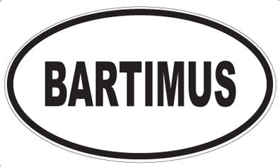 BARTIMUS - Oval Magnet