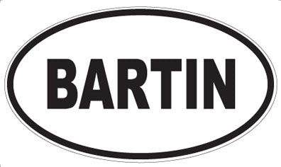 BARTIN - Oval Magnet