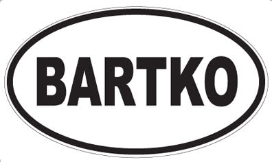 BARTKO - Oval Magnet