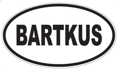 BARTKUS - Oval Magnet
