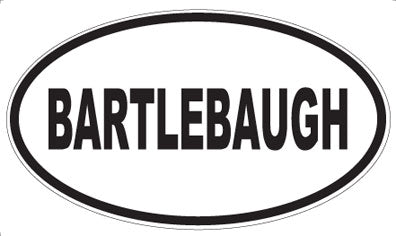 BARTLEBAUGH - Oval Magnet