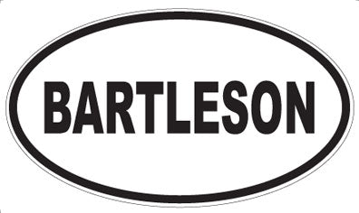BARTLESON - Oval Magnet