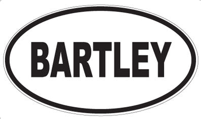 BARTLEY - Oval Magnet
