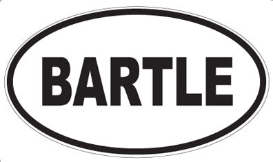 BARTLE - Oval Magnet