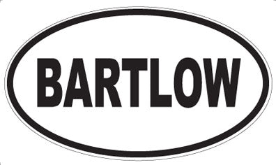 BARTLOW - Oval Magnet