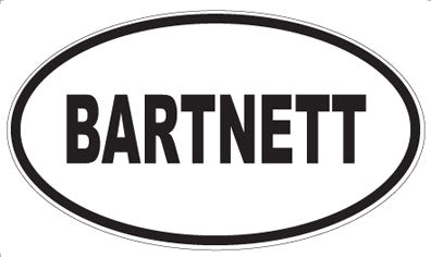 BARTNETT - Oval Magnet