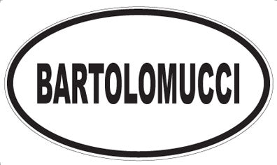 BARTOLOMUCCI - Oval Magnet