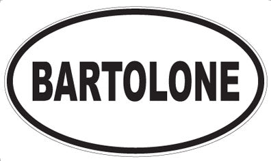 BARTOLONE - Oval Magnet
