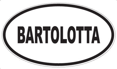 BARTOLOTTA - Oval Magnet