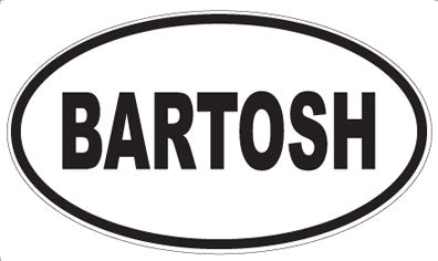 BARTOSH - Oval Magnet