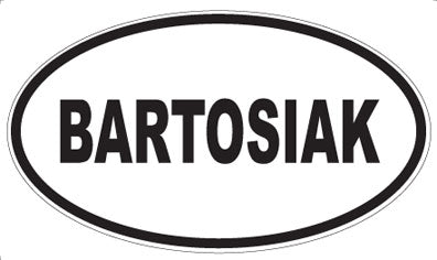 BARTOSIAK - Oval Magnet