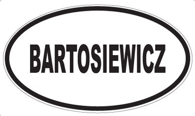 BARTOSIEWICZ - Oval Magnet