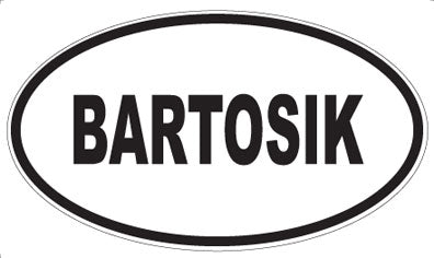 BARTOSIK - Oval Magnet