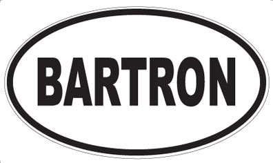 BARTRON - Oval Magnet