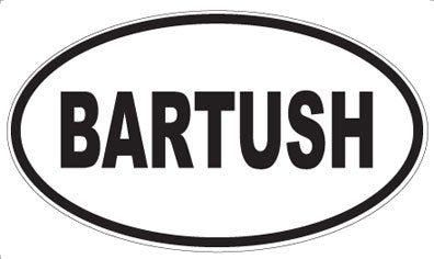 BARTUSH - Oval Magnet