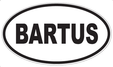 BARTUS - Oval Magnet