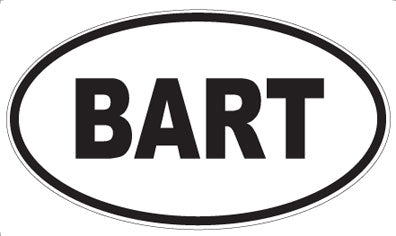 BART - Oval Magnet