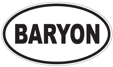 BARYON - Oval Sticker