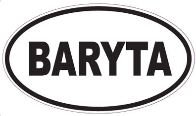 BARYTA - Oval Sticker