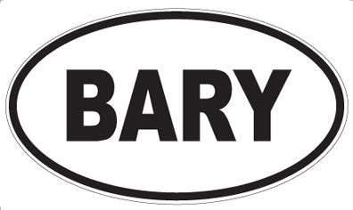 BARY - Oval Magnet