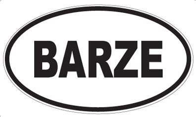 BARZE - Oval Magnet
