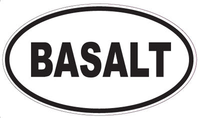 BASALT - Oval Sticker