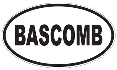 BASCOMB - Oval Magnet