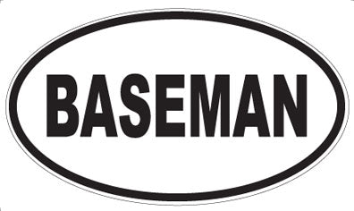 BASEMAN - Oval Magnet