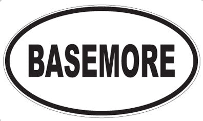 BASEMORE - Oval Magnet