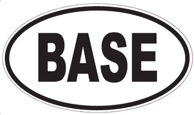 BASE - Oval Sticker