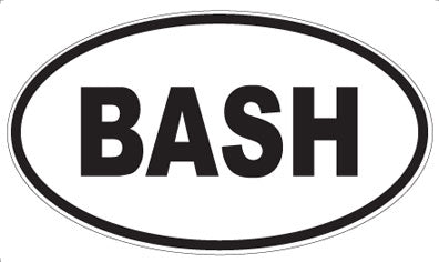 BASH - Oval Magnet