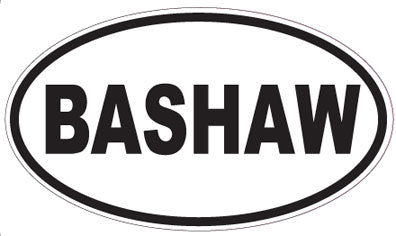 BASHAW - Oval Sticker