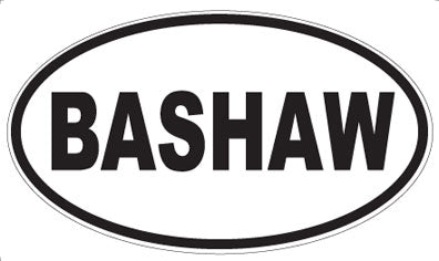 BASHAW - Oval Magnet