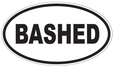 BASHED - Oval Sticker