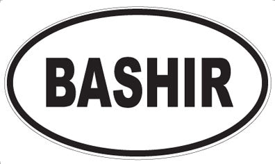 BASHIR - Oval Magnet