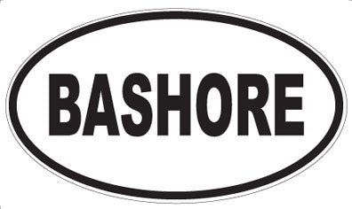 BASHORE - Oval Magnet