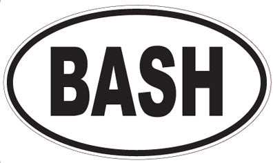 BASH - Oval Sticker