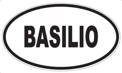 BASILIO - Oval Magnet