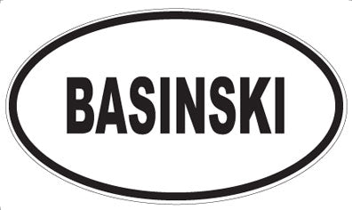 BASINSKI - Oval Magnet