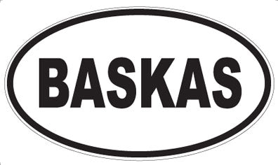 BASKAS - Oval Magnet