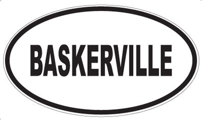 BASKERVILLE - Oval Magnet