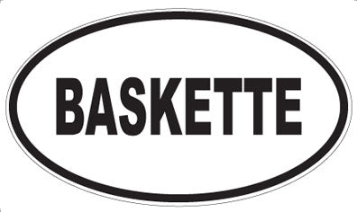 BASKETTE - Oval Magnet